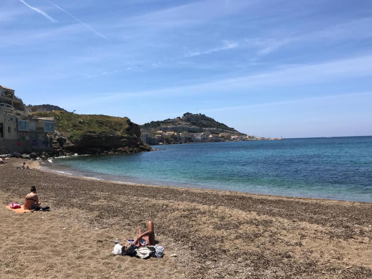 Le Cabanon Bleu Sur La Plage Marseilles Exterior foto